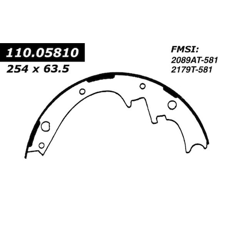 Riveted Brake Shoes,112.05810